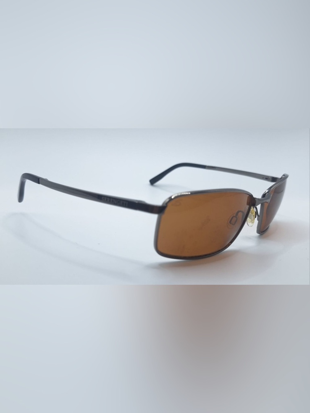 Serengeti Gunmetal Oval Metal Sunglasses Frames Only